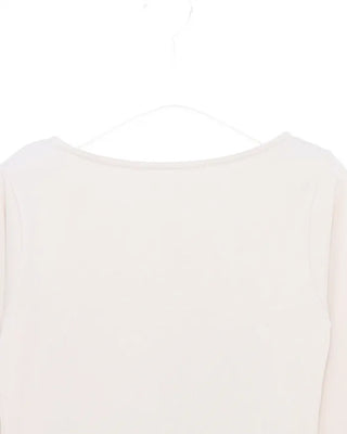 Slashed Neck Long T-Shirt