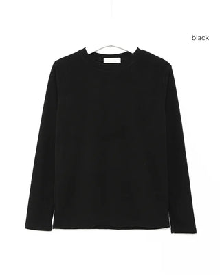 Round Basic Slim Long-Sleeve T-Shirt