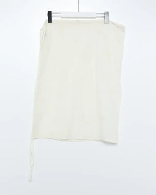 Flower Wrinkle Wrap Skirt