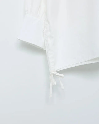Oversized drawstring shirt