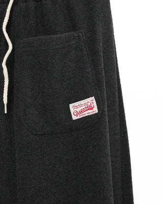 Fleece easy pants with pocket patch
