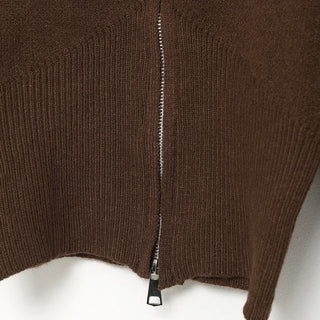 Half-zip knit
