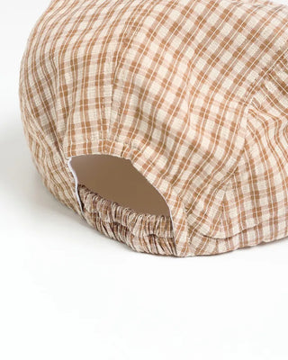 Sunstitch Check Seersucker Cap