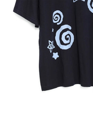 Star print short-sleeved T-shirt