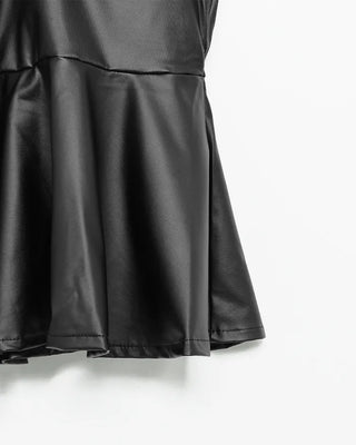 Camisole leather dress