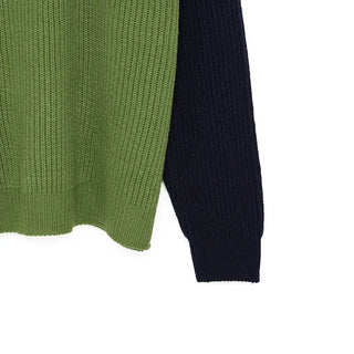 (Unisex) Raglan Bicolor Knit