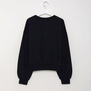 Ribbon print sweatshirt
