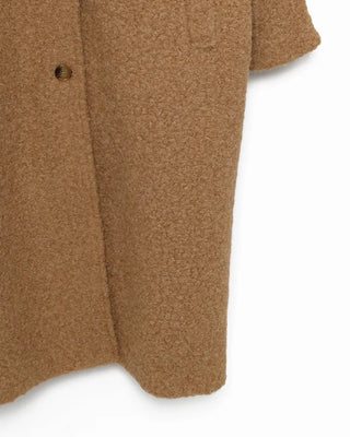 Boucle Collar Long Coat