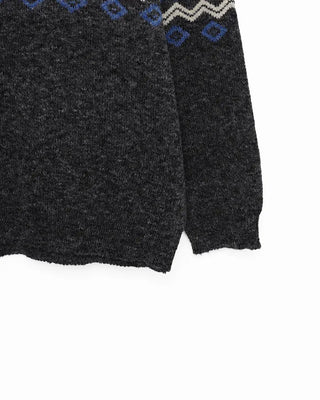(Unisex) Snowflake Round Neck Knit