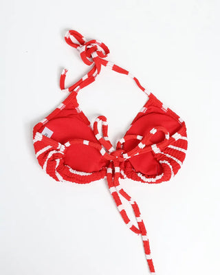 Bordered string bikini