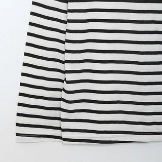 Basic striped long-sleeved T-shirt