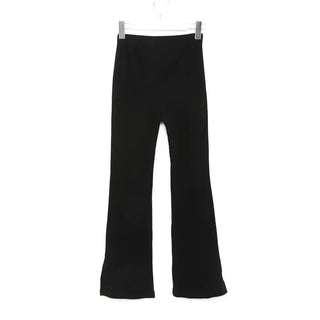 Side-slit bootcut pants