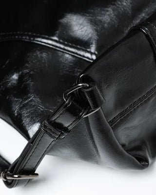 2-way leather shoulder bag