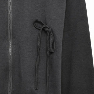 Ribbon detail zip-up
