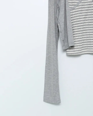 Striped camisole and cardigan set