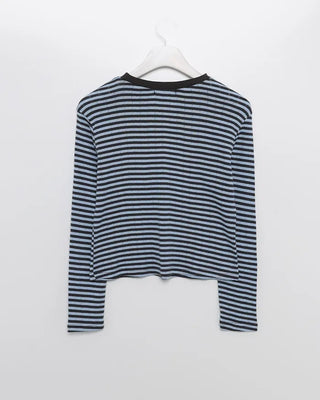 Striped simple long-sleeved T-shirt