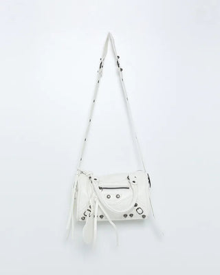 Eyelet Shoulder Mini Boston Bag