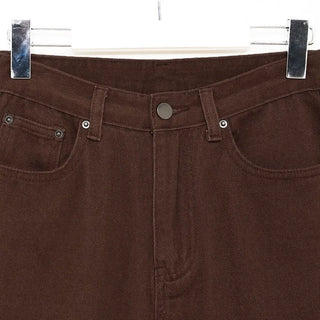 Cotton straight pants