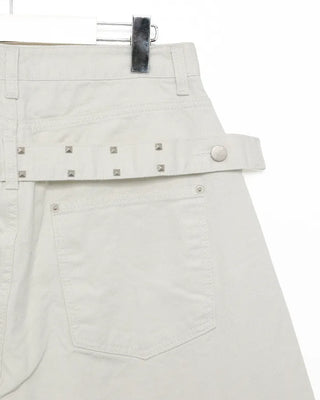 (Unisex) Studded Belt Wide Pants