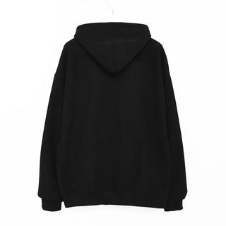 Brushed oversized corduroy hoodie