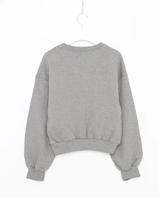 Balloon Cropped Sweatshirt