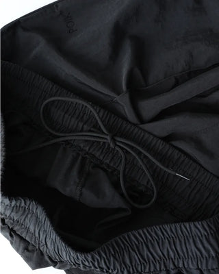 [1st Re-release] (ORIGINAL) Nylon Pintuck Wide Pants (black)