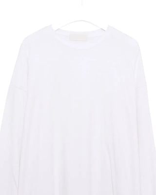 (Unisex) Simple Loose Long Sleeve Cut and Sewn