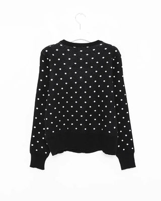 Polka Dot Round Cardigan