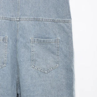 Denim Half Overalls