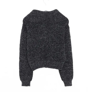 Toggle Button Turtleneck Cardigan