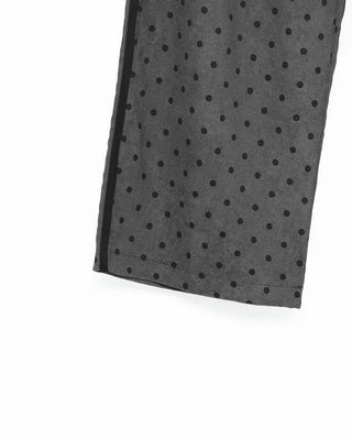 Polka dot corduroy track pants