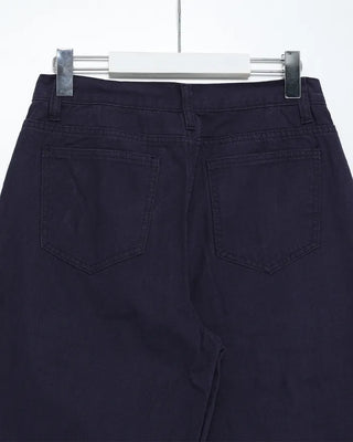 Pentagon pocket herringbone striped cotton pants