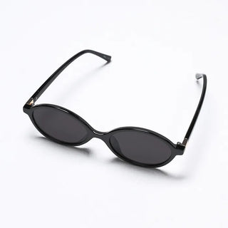 Tinted oval sunglasses