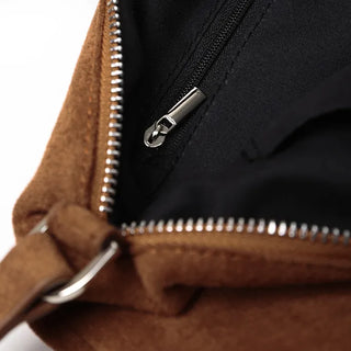 Suede tote bag