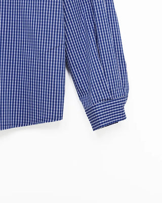 One-pocket gingham check shirt