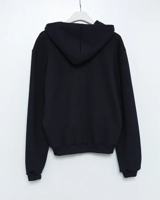Standard fit hooded zip-up