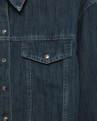 Denim shirt and skirt set