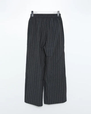 Striped wide-leg easy pants