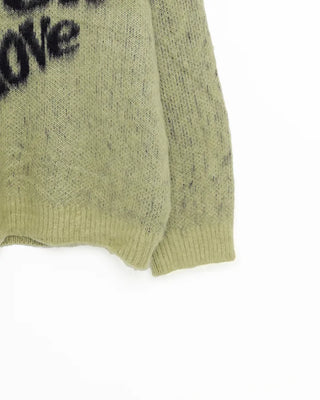 Heart Lettering Hair Loose Sweater