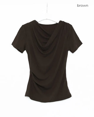 Drape Half-Sleeve T-Shirt
