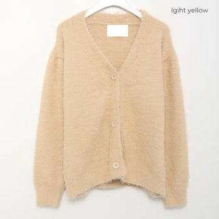 Soft Texture V-Neck Cardigan