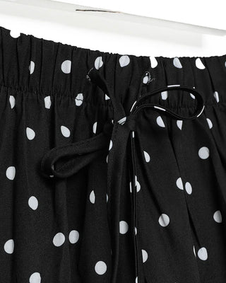 Polka Dot Frill Long Skirt