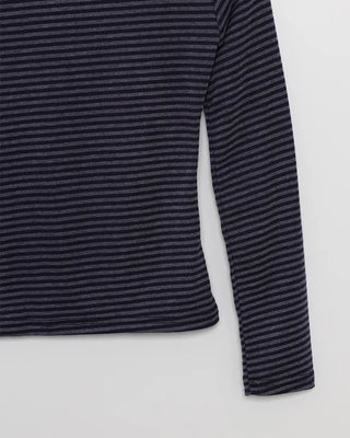 Striped boat neck t-shirt