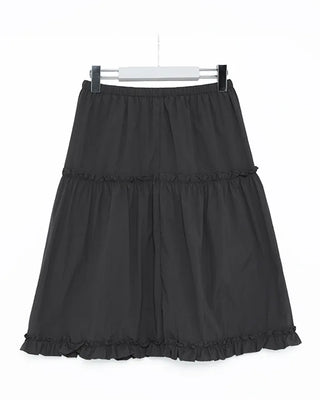 Lace nylon midi skirt
