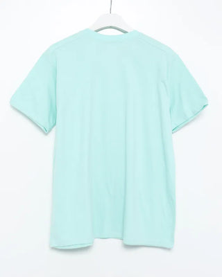 (Unisex) Rib Neck Simple Short Sleeve T-Shirt