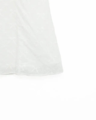 Ribbon puff mini dress