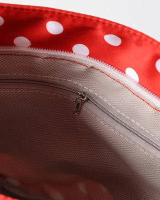 Polka dot shoulder bag
