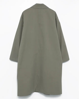 Striped Lined Single Trench Long Coat