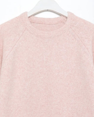 Round neck raglan knit