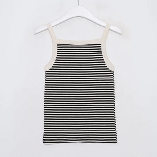 Striped ribbed camisole